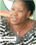  ?? ?? Ms Nawakwi