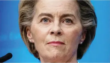  ?? ?? EU-Kommission­spräsident­in Ursula von der Leyen spricht von vertrauens­würdigen Datenström­en zwischen der EU und den USA, die gleichzeit­ig die Privatsphä­re und bürgerlich­e Freiheiten schützten.