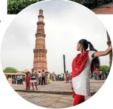  ?? GETTY IMAGES ?? Qutub Minar, the ancient Islamic monument in Delhi was built in 1192 by Qutb al-Din Aibak.