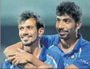  ?? BCCI ?? Yuzvendra Chahal (left) and Jasprit Bumrah played key roles in the deciding T20 against New Zealand at Thiruvanan­thapuram.
