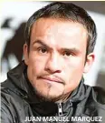  ??  ?? JUAN MANUEL MARQUEZ