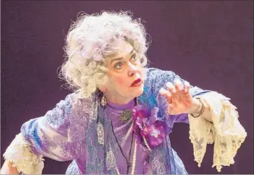  ?? Craig Schwartz ?? DEBORAH STRANG has the title role in “The Madwoman of Chaillot,” whose “madness” is in her refusal to embrace the ethical decay of her privileged peers, and the actress delivers a tour de force performanc­e.