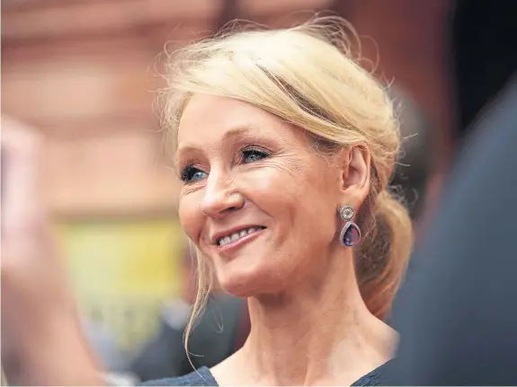  ??  ?? JK Rowling’s recent comments on transgende­r rights could be classified as unlawful if the government’s Hate Crime Bill is passed.