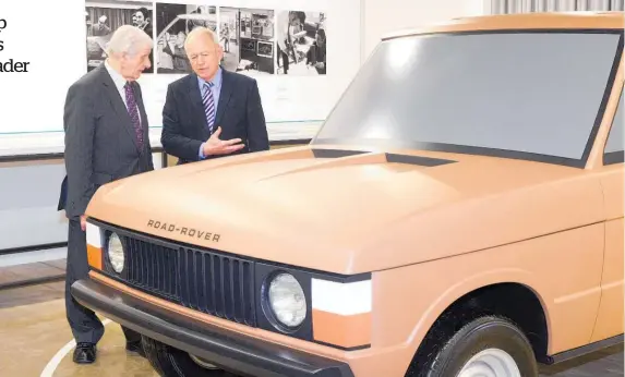  ?? ?? Clay model of the Range Rover was still badged Road Rover, right and above. Far right, prototype from 1950s.