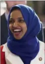  ??  ?? Rep. Ilhan Omar, D-Minn.