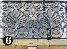  ??  ?? 6. Belvoir Terrace, The Crescent. Ornamental subtleties are part and parcel of historic buildings such as this balcony front from 1840. 6