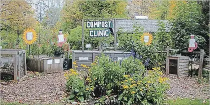  ??  ?? Compost Clinic, which teaches the basics of composting, is only one of the many workshops offered at GreenUP Ecology Park.