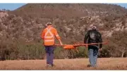  ??  ?? Researcher­s in the pilot OEH Saving our Species Digital Owl Project take a drone to Mt Dangar.