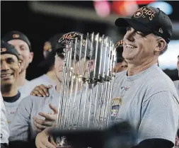  ?? ASSOCIATED PRESS FILE PHOTO ?? MLB commission­er Rob Manfred handed down year-long suspension­s for Astros manager A.J. Hinch and general manager Jeff Luhnow because of a sign-stealing operation. Both were subsequent­ly fired by the team’s owner, Jim Crane.