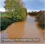  ?? ?? Flooding at the Holderness Drain