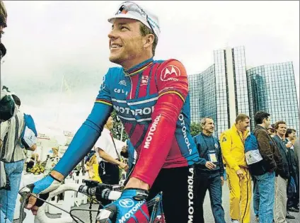  ?? FOTO: PERE PUNTÍ ?? Armstrong, en el Tour de Francia de 1996 que ganó Bjarne Rijs. El primero suyo fue en 1999 pero fue desposeído por dopaje