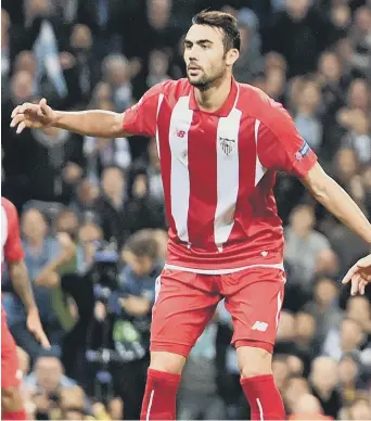  ??  ?? Sevilla’s Vicente Iborra could become a Sunderland player in the next few days