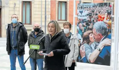  ?? Foto: Javier Bergasa ?? La coordinado­ra política de EH Bildu en Navarra, Miren Zabaleta, ayer en Pamplona.