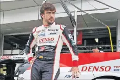  ??  ?? EN 2019. Alonso sólo tiene tres carreras confirmada­s con Toyota.