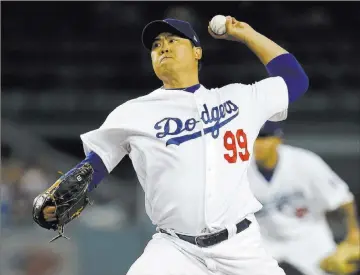  ?? Alex Gallardo ?? The Associated Press Dodgers pitcher Hyun-jin Ryu was 7-3 this season with a 1.97 ERA. He’ll start Game 1 against the Braves.