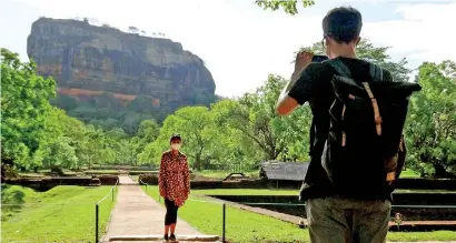  ?? ?? Tourists visiting Sigiriya last week. Pix by Kanchana Kumara