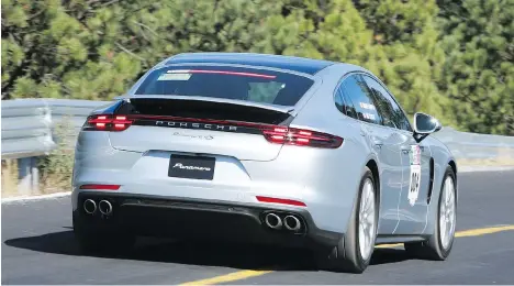  ?? PORSCHE ?? The 2017 Porsche Panamera on the route in Mexico.