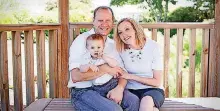  ?? [PHOTO PROVIDED] ?? Adam and Bernadette Wile pose for a picture with their son, Caleb.