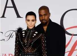  ?? AFP ?? Kim Kardashian y Kanye West eran inseparabl­es.