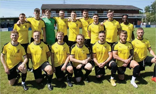  ??  ?? ● Signol Athletic ahead of their Wray Cup final clash against Chadderton Colts