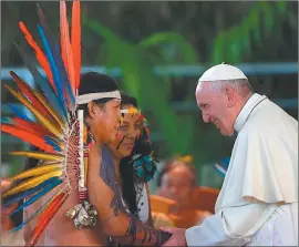  ??  ?? AMAZONIA. La protección de la “casa común” del planeta es uno de los ejes del mensaje que el pontífice argentino enfatiza.