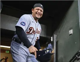  ?? TERRANCE WILLIAMS — THE ASSOCIATED PRESS ?? Detroit Tigers slugger Miguel Cabrera is entering the final year of his Hall of Fame-caliber career and he wants to go out having fun and without a lot of fanfare.