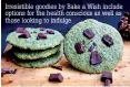  ??  ?? Irresistib­le goodies by Bake a Wish include options for the health conscious as well as those looking to indulge