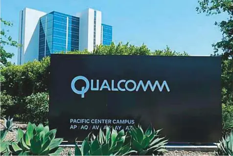  ?? Reuters ?? The Qualcomm campus in San Diego, California. Qualcomm’s big bet for the future is 5G technology.