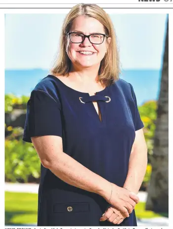  ?? Picture: ALIX SWEENEY ?? HOME GROUND: Australian High Commission­er to Canada, Natasha Smith in Townsville to seek out trade and investment opportunit­ies.