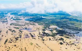  ?? CORTESÍA DEFENSA CIVIL. ?? Panorámica de las inundacion­es en la zona rural de Ayapel, Córdoba.