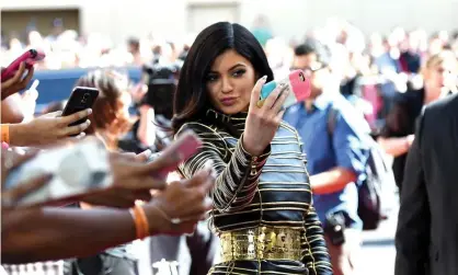  ??  ?? Kylie Jenner at the Billboard music awards in Las Vegas in 2015, the year she launched her cosmetics company. Photograph: Michael Buckner/Getty