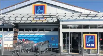  ??  ?? Aldi’s store in Tewkesbury Road