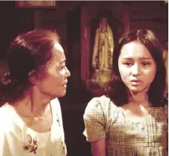  ?? ?? Mona Lisa and Charo Santos play mother and daughter in Mike De Leon’s classic feature-length debut “Itim.”