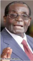  ??  ?? Cde Robert Mugabe