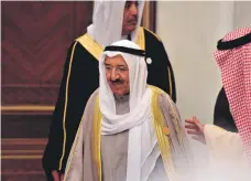  ?? EPA; Reuters; AFP ?? Left, Sheikh Mohammed bin Rashid, Vice President and Ruler of Dubai, shakes hands with Saudi Crown Prince Mohammed bin Salman at the 39th GCC Summit in Riyadh yesterday. Top, Saudi Arabia’s King Salman in discussion with Prince Mohammed. Above, the Emir of Kuwait, Sheikh Sabah Al Ahmad, arrives at the summit