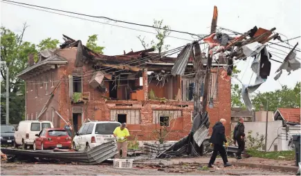  ?? NATHAN PAPES/NEWS-LEADER VIA USA TODAY NETWORK ?? The tornado that blasted Jefferson City, Mo., devastated homes and buildings with winds estimated at 160 mph.