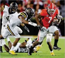  ?? CURTIS COMPTON/CCOMPTON@AJC.COM ?? Playing behind Nick Chubb and Sony Michel, freshman D’Andre Swift already has made an impact and might see extended playing time Saturday against Samford. By Gabriel Burns