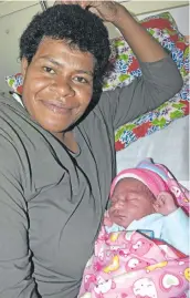  ?? Photo: Mereleki Nai ?? Maviola Nai with her son at Nadi hospital on January 1, 2021.