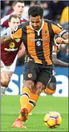  ??  ?? SPOT ON: Tom Huddleston­e gave Hull City the lead