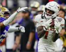  ?? Associated Press ?? In Texas wide receiver Xavier Worthy, Patrick Mahomes gets another weapon to utilize in the Kansas City Chiefs offense.