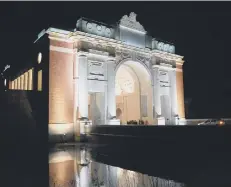  ?? SUBMITTED ?? The trip included a moving vigil at the Menin Gate memorial.