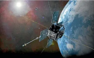  ?? PHOTO: NASA/REUTERS ?? Nasa’s twin Van Allen Probes are orbiting within Earth’s magnetic field to explore the radiation belts.