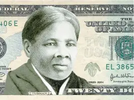  ??  ?? Harriet Tubman, une Noire qui a aidé des esclaves à s’enfuir, pourrait détrôner Andrew Jackson sur les billets de 20 $.