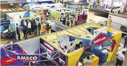  ?? ?? A scene from the Jamaica Manufactur­ers and Exporters Associatio­n expo held recently