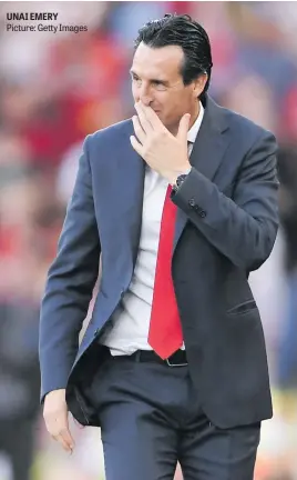  ?? Picture: Getty Images ?? UNAI EMERY