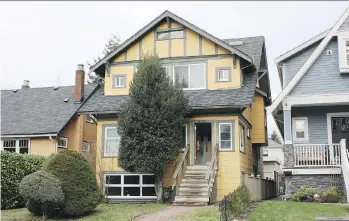  ??  ?? The home at 475 West 19th Ave. in Vancouver, which is split into six rental units, sold for $2,680,000 in March.