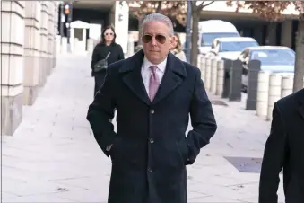  ?? JOSE LUIS MAGANA — THE ASSOCIATED PRESS ?? Charles McGonigal, former special agent in charge of the FBI’s counterint­elligence division in New York, arrives at the federal courthouse in Washington last Friday.