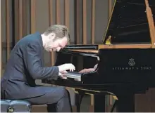  ?? KEN JACQUES ?? Pianist Leif Ove Andsnes of Norway performs Thursday at the La Jolla Music Society’s Baker-Baum Concert Hall.