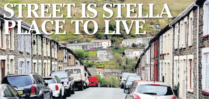  ?? PICTURES: RICHARD WILLIAMS ?? Elm Street in Ferndale, where Sky TV series Stella is filmed