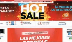  ?? CAPTURA WEB ?? PROMOS. Muchas empresas buscan “salvarse” con los descuentos.